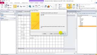 Access Creating Forms Combo Box and Extras