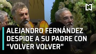 Con canto en vivo, Alejandro Fernández agradece muestras de cariño a Vicente Fernández
