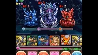 パズドラ【伝説の大地・天元の黒龍】光ラーPT　ノーコン！攻略