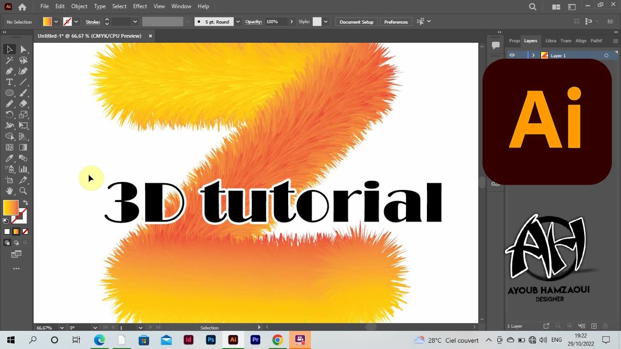 3d For Illustrator Tutorial Youtube
