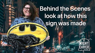 How I made the Batmobile and Batsignal Wood carving.