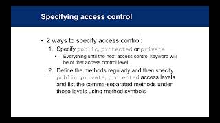 Access Control (13) || Learn Ruby