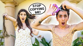 Copying What My Girlfriend Does For 24 Hours! **i regret this**