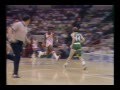 Antoine Carr jams it over Larry Bird [Rare - 1985]