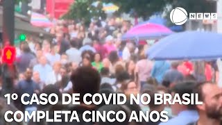 Primeiro caso de Covid no Brasil completa cinco anos