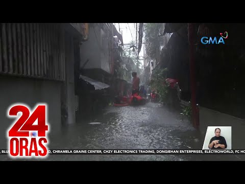 Mga binaha, inikutan ng rescue team; senior citizen at ilang bata, nasagip 24 Oras