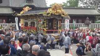 今宮神社からの繰り出し　久保町彫刻屋台＠2013.5.19鹿沼　春の彫刻屋台まつり