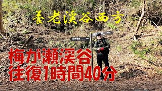 【ぴんきり低山巡り】房総編　養老渓谷の西側梅ヶ瀬渓谷　1時間40分　2022/1/15 小湊鉄道養老渓谷駅