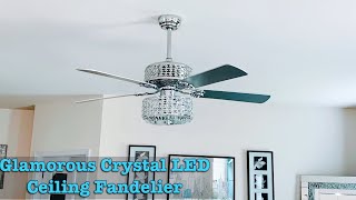 Home Improvement Series || Glamorous LED Ceiling “Fandelier”The Parrot Uncle F6215