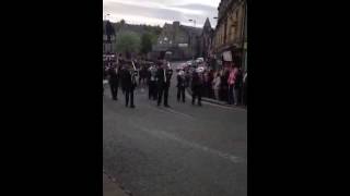 Hawick Saxhorn Band playing the Cornet back into Hawick