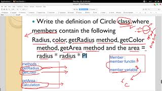 2 JAVA OOP : Create Class Circle ( Code )