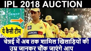 IPL 2018 action This is team,Chennai csk , will be shocked to know the age of the players involved