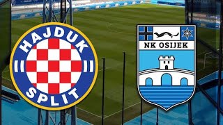 Hajduk Split vs ZNK Osijek live rezultat utakmice uživo danas.