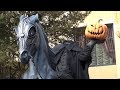 Amazing Headless Horseman statue during Halloween Time 2017 at Disneyland Resort