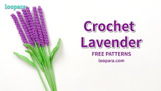 Crochet Lavender Flower - Free Pattern