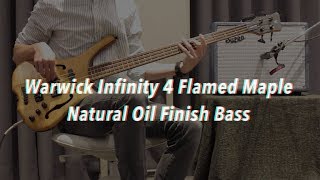 Warwick Infinity 4 Flamed Maple Natural Oil Finish Bass | alien rabbit Used Collection