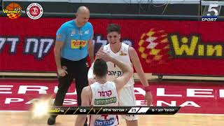 Adam Ariel 3-pointers in Hapoel Jerusalem vs. Hapoel Eilat