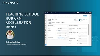 Teaching School Hub CRM Accelerator Demo