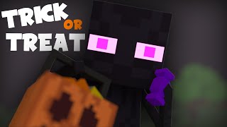 Enderman Trick-or-Treat Halloween #shorts