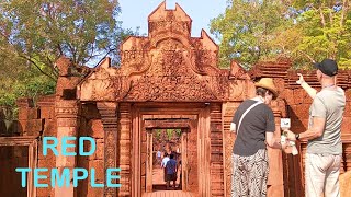 ទស្សនាអង្គរ បន្ទាយស្រី | Angkor Temple Tour To RED CITADEL of Women Banteay Srei | Frauen Zitadelle