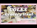 *NEW* AUSTRALIAN COLES GROCERY HAUL 2021 | WEEKLY PLANNER | HOMEMAKING WITH HAMPTON NOTE