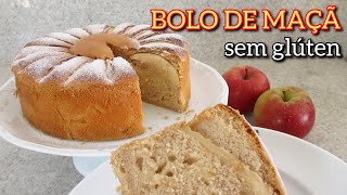 BOLO DE MAÇÃ SEM GLÚTEN | SEM LACTOSE | SEM FERMENTO | MUITO FOFO | FAÇA E VENDA