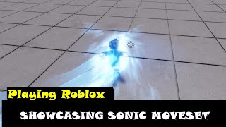 Showcasing Sonic Moveset And Using IN Public