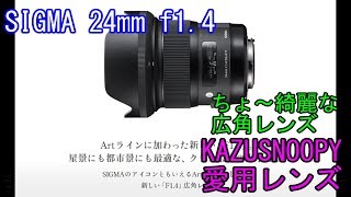 やばい綺麗に撮れる広角レンズ！！SIGMA 24mm f１．４このレンズ反則です☆