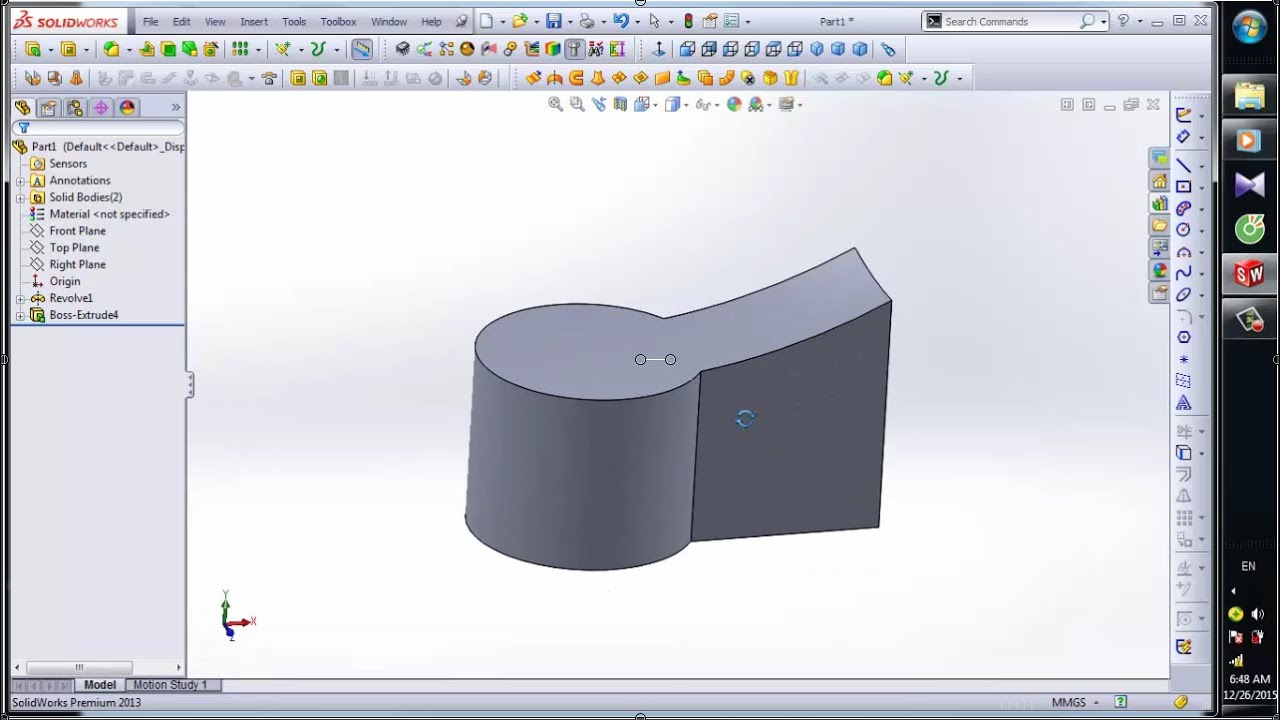 Solidworks Extrude Youtube