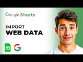 How To Import Data From Web To Google Sheets And Update (Easiest Way) (2026 Guide)