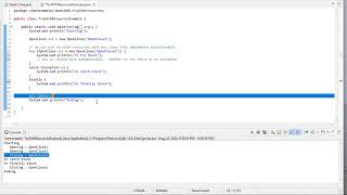 Using try-with-resources in Java