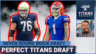 Tennessee Titans PERFECT Mock Draft: Joe Alt All the Way, Trade Down on Day 2 &