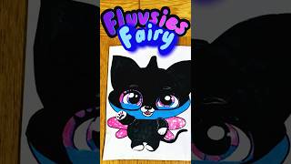 Fluvsies HalloweenEdition: Fairy Cat 🐈‍⬛😻 #fluvsie #tutotoons #games #papercraft #blindbag