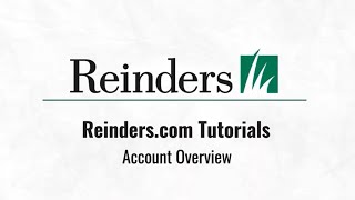 Tutorial Video - Account Overview