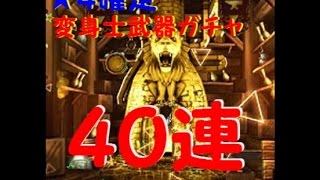 【白猫】変身士ヴァリアント★４確定武器ガチャ４０連！