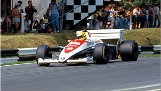 Brands Hatch Formula 1 Test Days 1984 'Senna' in the Toleman TG184/Hart