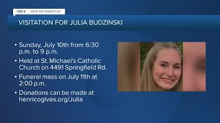 Funeral plans announced for Julia Budzinski, student killed in James River accident
