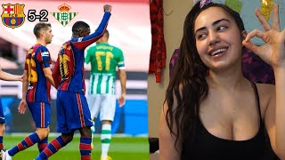 DEMBELE SCORES INSANE GOAL! MESSI SCORES A BRACE! BARCELONA VS REAL BETIS 5-2 MATCH REVIEW