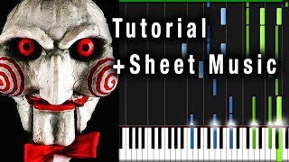 SAW THEME (Jigsaw) Piano Tutorial + Sheet Music