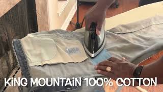 How To Fix Ripped Jeans Using KING MOUNTAIN Iron-on Repair Patch,3"x60",100% Cotton