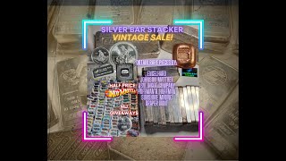 LATE NIGHT WITH SILVER BAR STACKER! GRAB A DEAL ON VINTAGE SILVER \u0026 GOLD! #Vintage #Silver #Gold