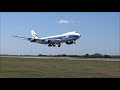 airbridgecargo 747 8 arrival at liège airport