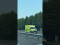 nias mercedes sprinter ambulance on the motorway