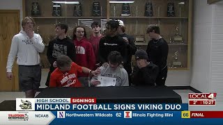 Midland football signs two from Northwest