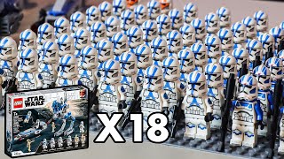 Building my LEGO 501st Legion Clone Army | x18 Battlepacks!