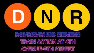 1080p⁶⁰ BMT 4th Avenue Line: R46/R68/R160B Siemens (D, N, R) Train Acton @ 4th Avenue-9th Street