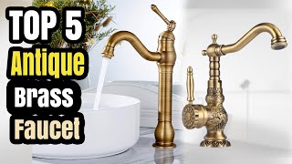 Antique Brass Faucet Kitchen Bathroom