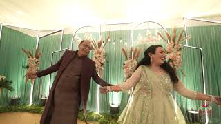 Bride Parents Couple Sangeet Dance performance - Kisi Disco mein, O haseena, Pardesia