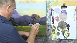 Learn To Paint TV E38 "Mount Nindery Foothills" Acrylic Painting Tutorial