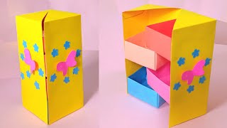 DIY Secret Stepper Box/Paper Craft/Secret Box/Stepper Box Tutorial/DIY Paper Box/Origami Stepper Box